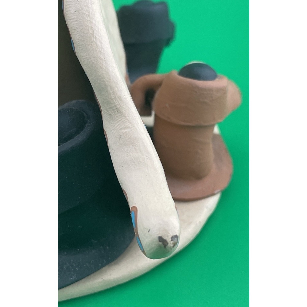 Native American Pottery Storyteller Angel Signed '93 Jo Venia 7 Children/2 Sheep - Picture 16 of 16